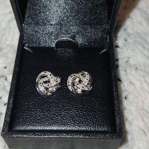 Diamond Knot Earrings